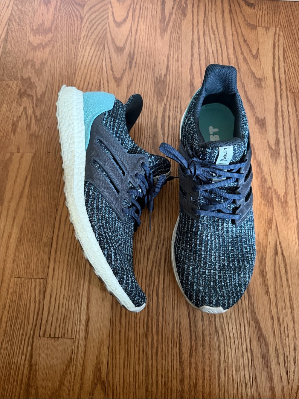 adidas x PARLEY ultra boost Sneakers — Navy Knit with Teal Accent